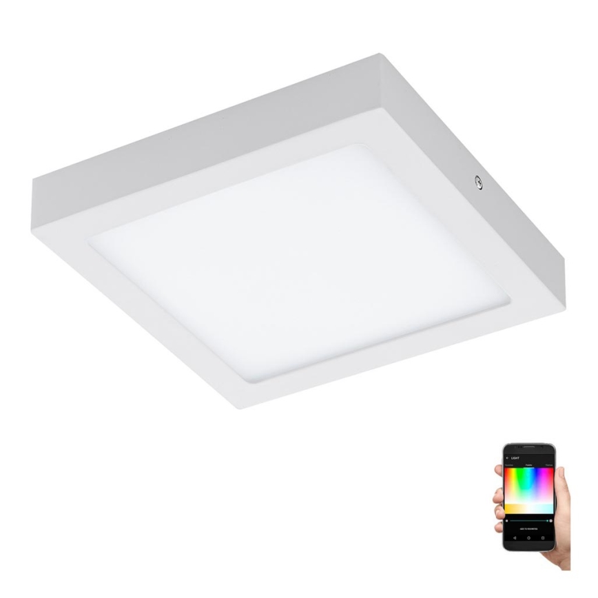 Eglo - Світлодіодний стельовий світильник RGB з регулюванням яскравості FUEVA-C LED/15,6W/230V