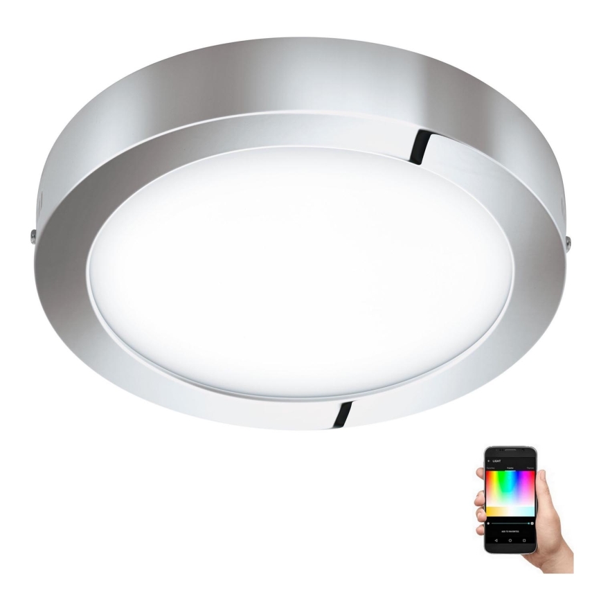 Eglo - Світлодіодний стельовий світильник RGB з регулюванням яскравості FUEVA-C LED/21W/230V