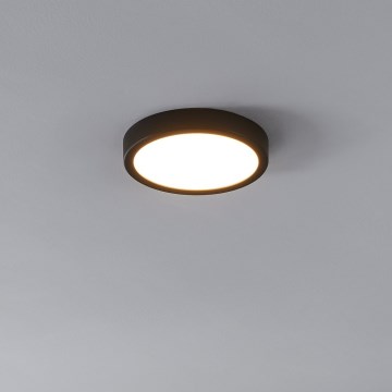 Eglo - Світлодіодний стельовий світильник з датчиком LED/17W/230V 3000K чорний
