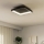 Eglo - Світлодіодний стельовий світильник з регулюванням яскравості LED/12W/230V 2700-6500K чорний + пульт дистанційного керування