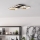 Eglo - Світлодіодний стельовий світильник з регулюванням яскравості LED/20W/230V 4000K чорний/золотий