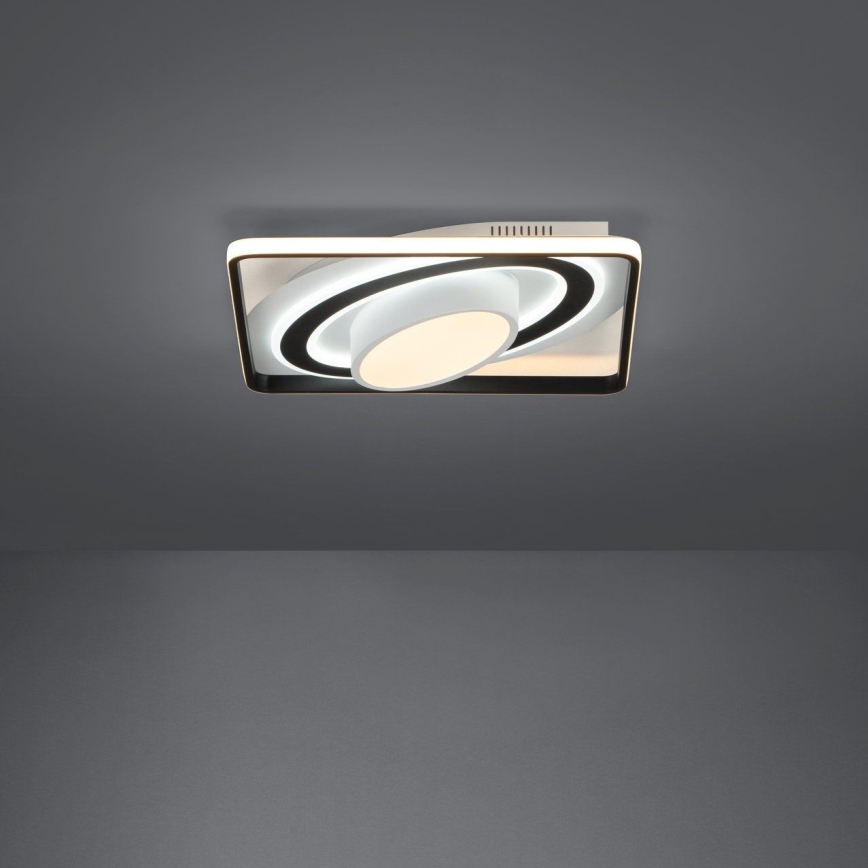 Eglo - Світлодіодний стельовий світильник з регулюванням яскравості LED/21,5W/230V + LED/10,5W + LED/3W 3000-6500K чорний + пульт дистанційного керування