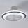 Eglo - Світлодіодний стельовий вентилятор з регулюванням яскравості LED/25,5W/230V білий/сірий 2700-6500K + пульт дистанційного керування
