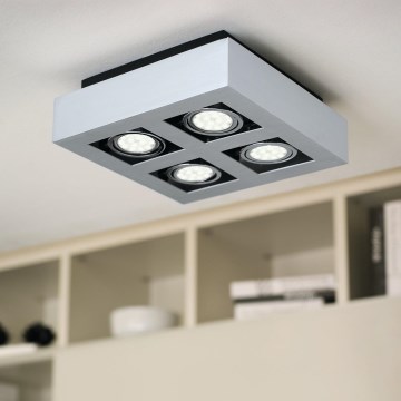 Eglo - Світлодіодний точковий світильник 4xGU10-LED/5W/230V