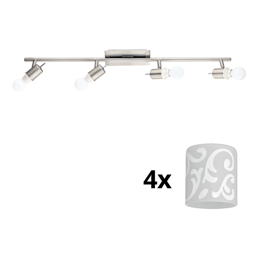 Eglo - Світлодіодний точковий світильник MY CHOICE 4xE14/4W/230V матовий хром/білий