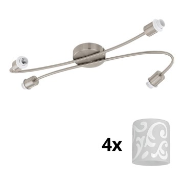 Eglo - Світлодіодний точковий світильник MY CHOICE 4xE14/4W/230V матовий хром/білий