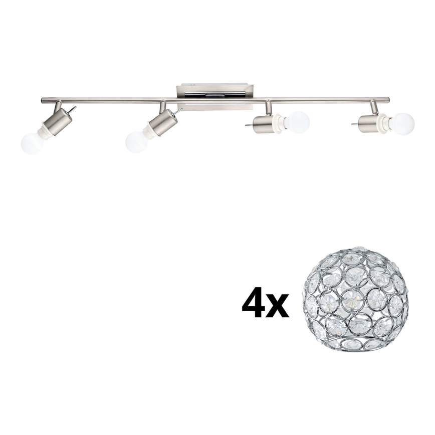 Eglo - Світлодіодний точковий світильник MY CHOICE 4xE14/4W/230V матовий хром