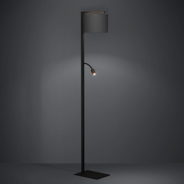 Eglo - Світлодіодний торшер 1xE27/40W/230V + LED/3,8W 3000K чорний