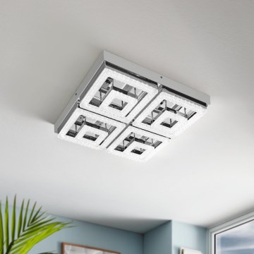 Eglo - Світлодіодний кришталевий стельовий світильник LED/48W/230V