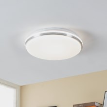 Eglo - Світлодіодний стельовий світильник для ванної кімнати LED/15,6W/230V IP44 хром