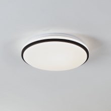 Eglo - Світлодіодний стельовий світильник для ванної кімнати LED/15,6W/230V IP44 чорний