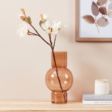 Eglo - Скляна ваза 28x15,5 см коричневий