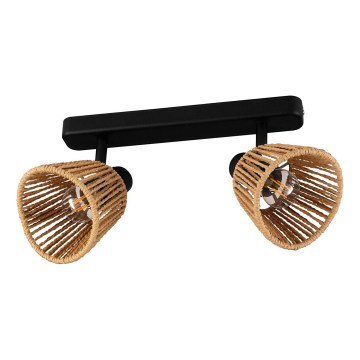 Eglo - Точечный светильник 2xE14/10W/230V черный/бежевый