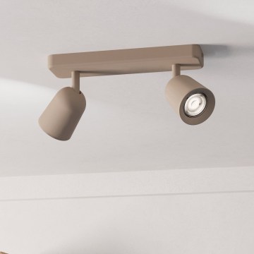 Eglo - точечный светильник 2xGU10/10W/230V бежевый