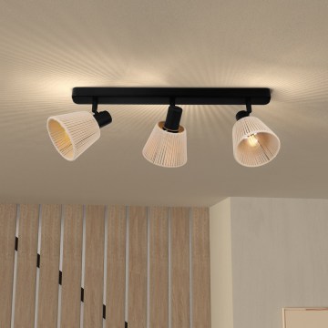 Eglo - Точечный светильник 3xE14/40W/230V бежевый/чёрный