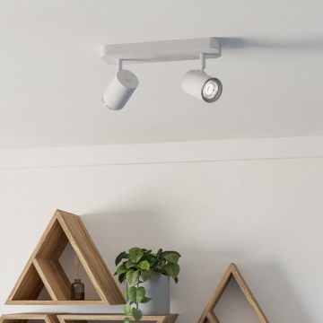 Eglo - Точечный светильник для ванной комнаты 2xGU10/5W/230V IP44 белый