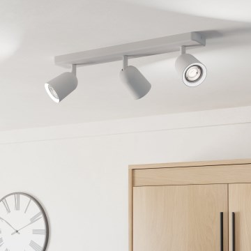 Eglo - точковий світильник 3xGU10/10W/230V білий