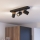 Eglo - точковий світильник для ванної кімнати 3xGU10/3W/230V IP44 чорний/бежевий