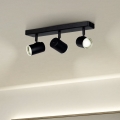 Eglo - Точковий світильник для ванної кімнати 3xGU10/5W/230V IP44 чорний