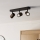 Егло - Точковий світильник для ванної кімнати 3xGU10/5W/230V IP44 чорний/коричневий
