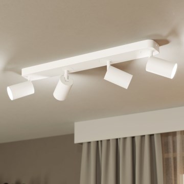 Eglo - Точковий LED RGBW світильник з регулюванням яскравості 4xGU10/4,9W/230V білий