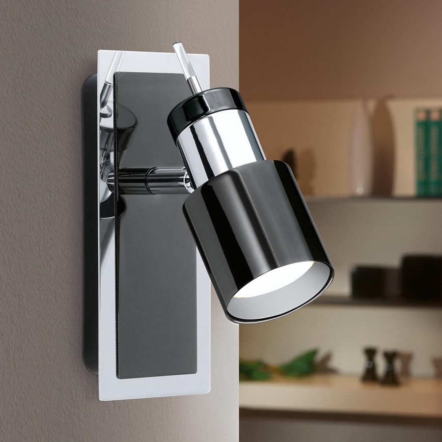 Eglo - Точковий LED світильник 1xGU10/5W/230V чорний