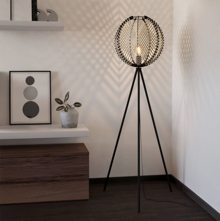 Eglo - Торшер 1xE27/40W/230V белый/черный