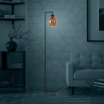 Eglo - Торшер 1xE27/40W/230V коричневый