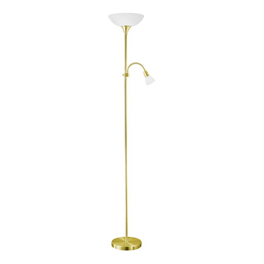 EGLO - Торшер 1xE27/60W + 1xE14/25W золотистий