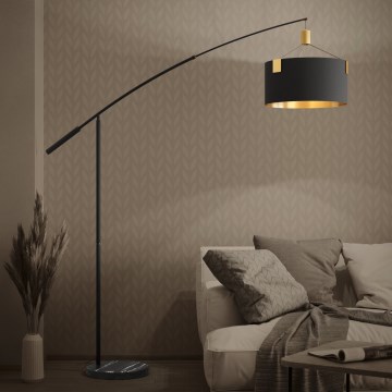 Eglo - Торшер 3xE27/40W/230V черный/золотистый