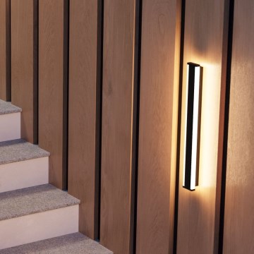 Eglo - Уличный светодиодный настенный светильник 2xLED/7W/230V 3000K IP55 черный