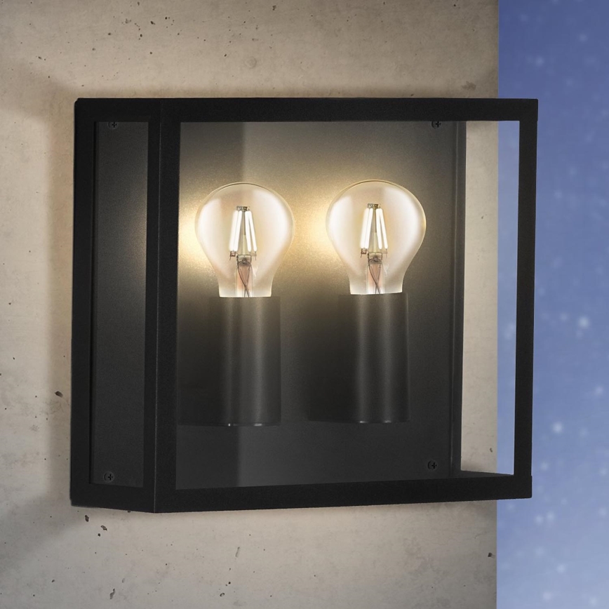 Eglo - Уличный настенный светильник 2xE27/40W/230V IP44