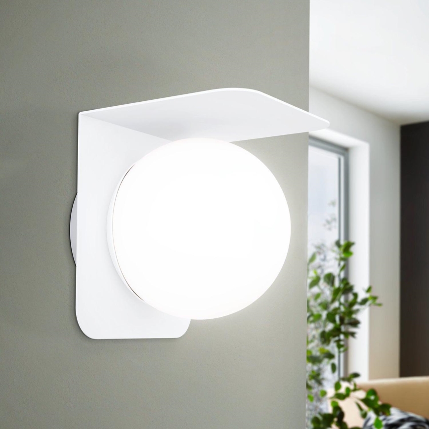 Eglo - Уличный настенный светильник CORRIENTES 1xE27/15W/230V IP44 белый