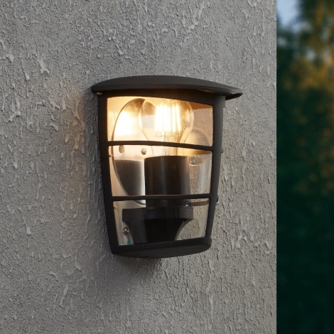 Eglo - Уличный светодиодный настенный светильник E27/1x8,5W/230V IP44
