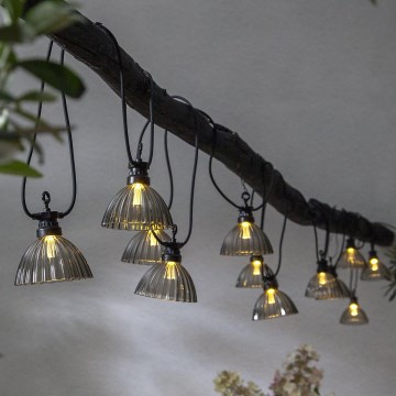 Eglo - Вулична декоративна LED гірлянда 12xLED/0,066W/3,2V IP44