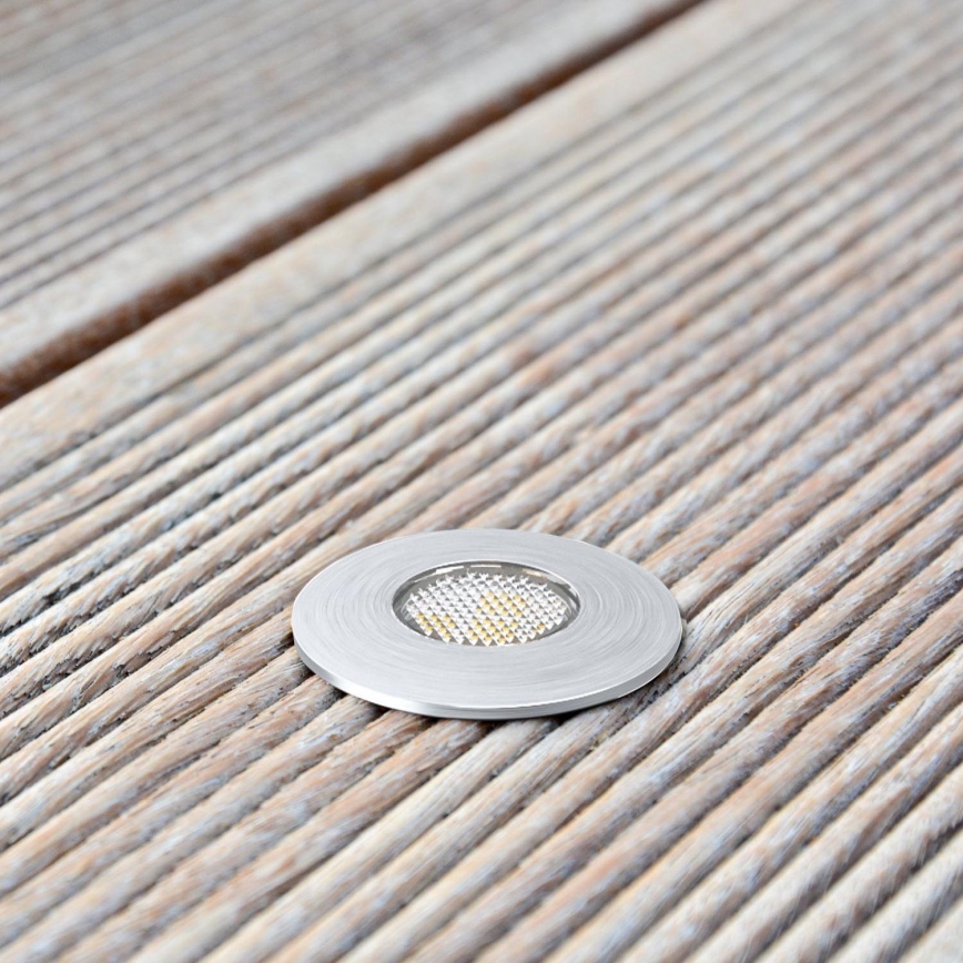 Eglo - Вуличний світлодіодний ґрунтовий світильник TRONTO LED/1W/230V IP65