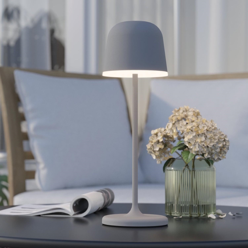 Eglo - Вулична LED акумуляторна лампа з регулюванням яскравості LED/2,2W/5V 1800 mAh сірий IP54