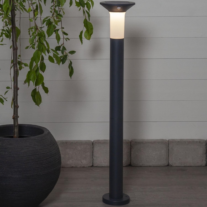 Eglo - Вулична LED лампа на сонячній батареї з датчиком 6xLED/0,03W/3,7V IP44