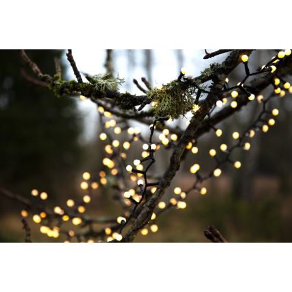 Eglo - Вулична різдвяна LED гірлянда 700xLED/1 функція 19м IP44 теплий білий