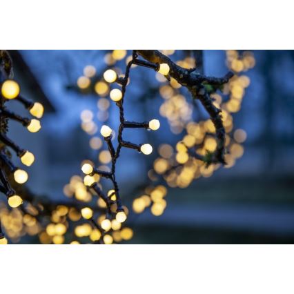 Eglo - Вулична різдвяна LED гірлянда 700xLED/1 функція 19м IP44 теплий білий