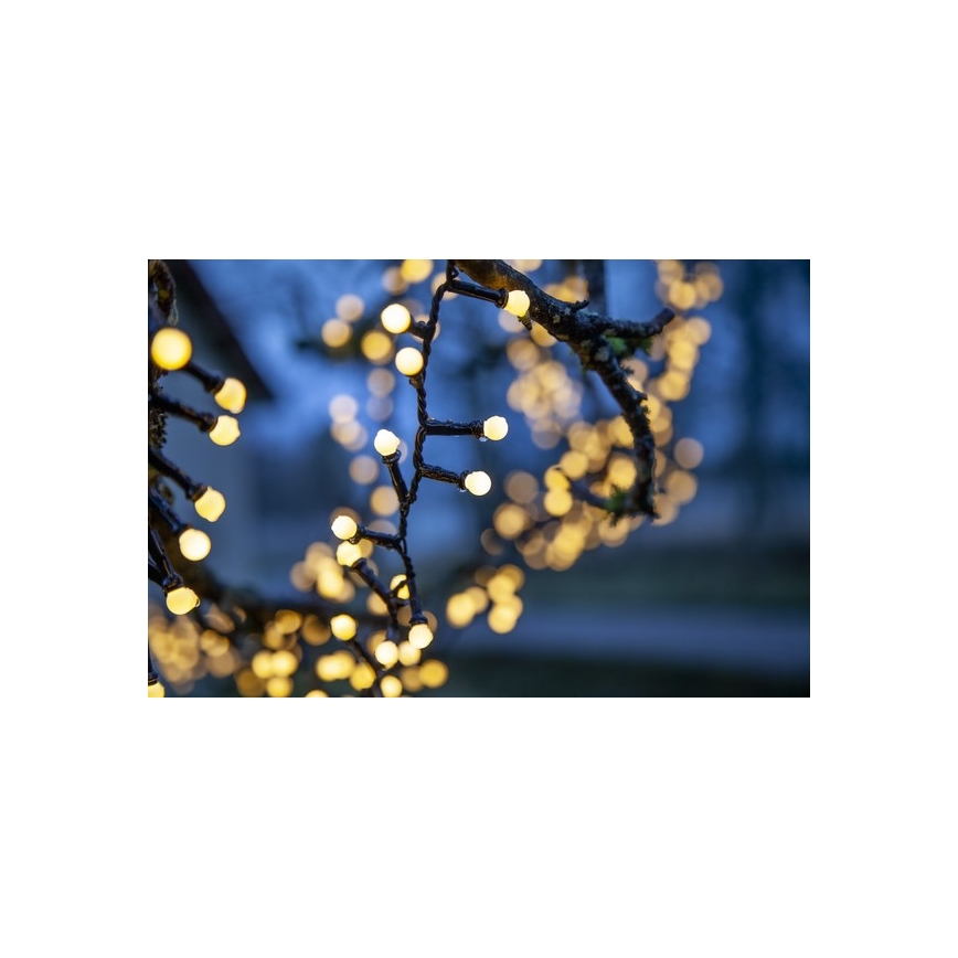 Eglo - Вулична різдвяна LED гірлянда 700xLED/1 функція 19м IP44 теплий білий