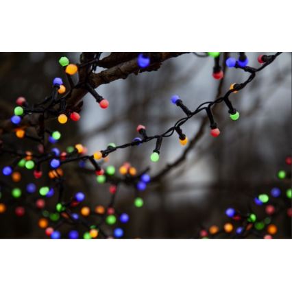 Eglo 472-53 - Вулична різдвяна LED гірлянда BERRY MINI 700xLED/8 функцій 14м кольорова IP44