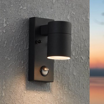Eglo - Вуличний настінний LED світильник з датчиком 1xGU10/3W/230V IP44