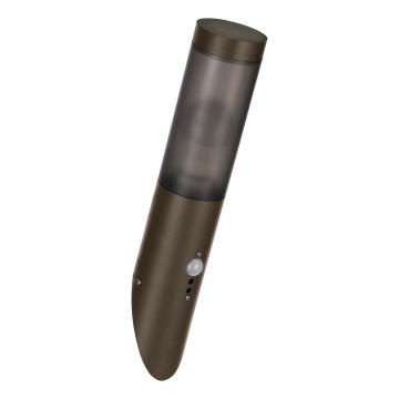 Eglo - Вуличний настінний світильник з датчиком 1xE27/15W/230V IP44