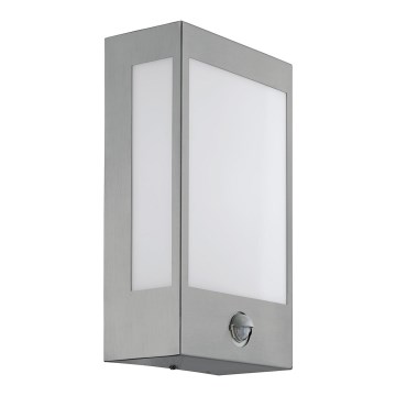 Eglo - Вуличний світлодіодний настінний світильник з датчиком LED/12W IP44
