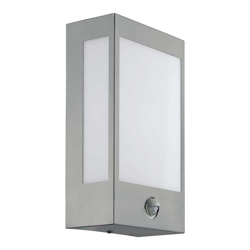 Eglo - Вуличний світлодіодний настінний світильник з датчиком LED/12W IP44