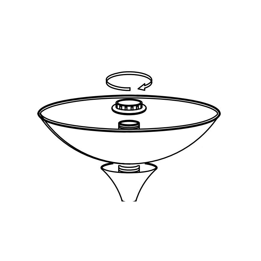 Eglo - Запасний абажур для лампи UP 2 27,5x8 см білий