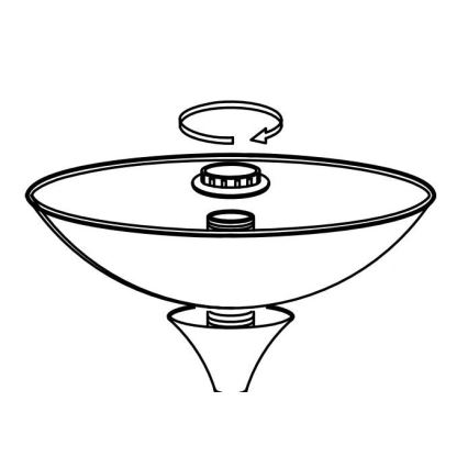 Eglo - Запасной абажур для лампы UP 2 27,5x8 см белый
