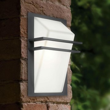 EGLO - Зовнішній настінний світильник 1xE27/60W IP44
