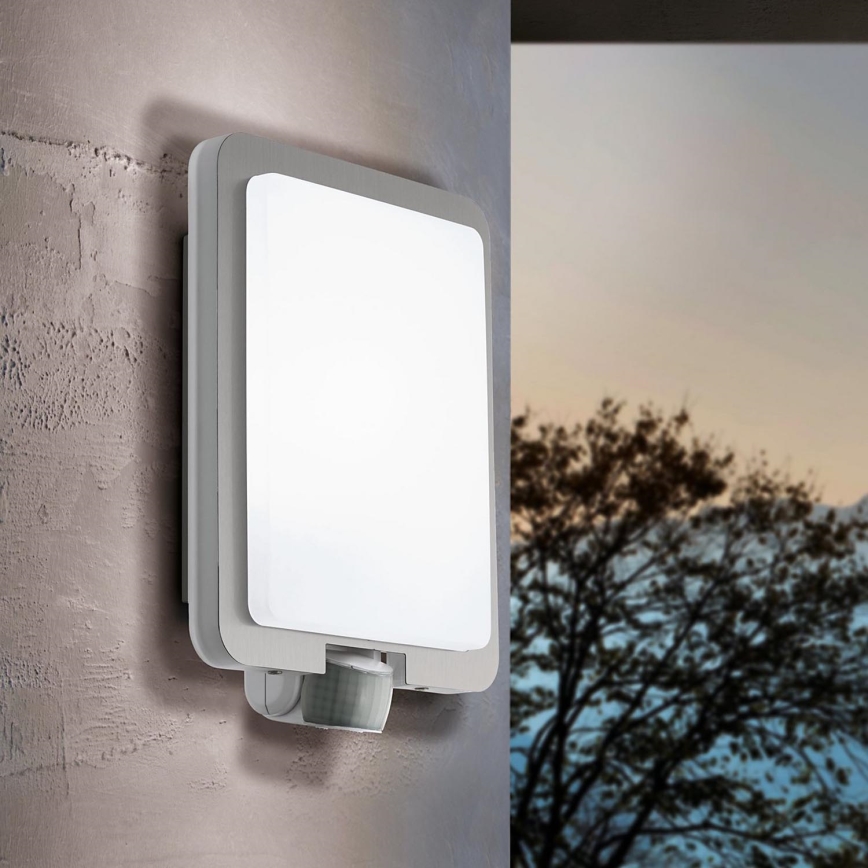 Eglo - Зовнішній настінний світильник з датчиком 1xE27/28W/230V IP44